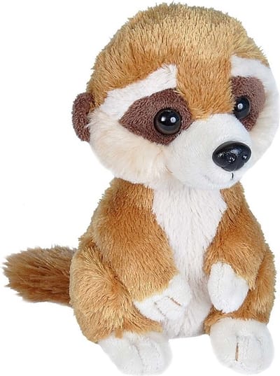 Wild Republic Knuffel stofstaartje - pluche - knuffeldier - 18 cm - Stokstaartjes knuffels - Speelgoed voor kinderen