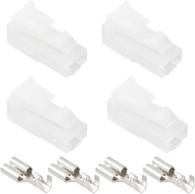 Dailygoods - 4 Stuks 1/4 Inch Starter Solenoïde Draad Harnas Connector