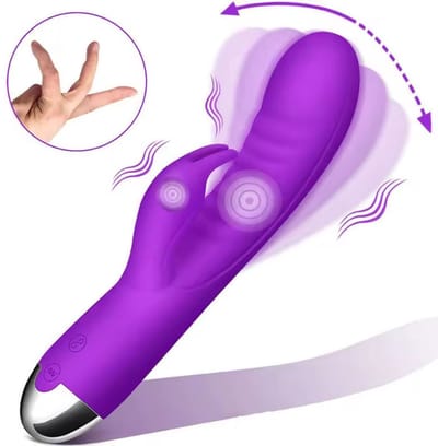 Clitoris en G-spot vibrator - Rabbit - 2 motoren - 7 vibratiestanden - Tarzan