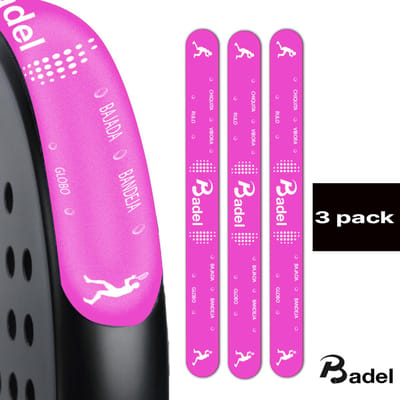 Badel® Padel Protector Sticker – 3 Stuks – Lichtgewicht Frame Bescherming – Geen Invloed op Balans