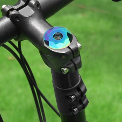 Aluminiumlegering Mountainbike Balhoofdstel Stuurpen Bovenkap Titaniserende Afdekking Fiets Modificatie gray
