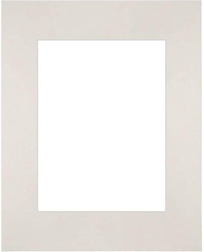 Passe-Partout Fotomaat 18x24 cm - Lijstmaat 28x35 cm - Lichtgrijs - Museumkarton - Fotolijst niet inbegrepen