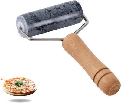 Unyqoos ® Stijlvolle Marmeren Deegroller met Antiaanbaklaag voor Veelzijdig Keuken Gebruik