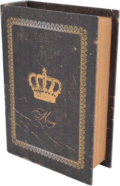 SnelShoppen - Antieke Boekendoos, Vintage Boekvorm Opbergdoos, Grote Inhoud, Kunstboek Doos, Europese Stijl Houten Boekendoos, Decoratief voor Woonkam