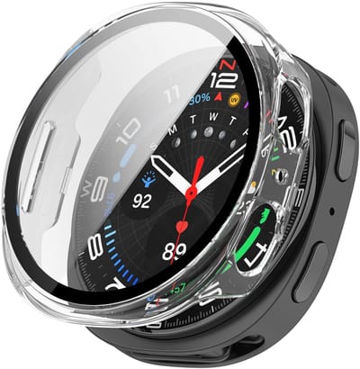 By Qubix - Hard case - Transparant - Geschikt voor Samsung Galaxy Watch 8 - 44mm