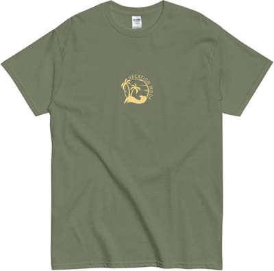 T Shirt 'Vacation Mode' - Dames en Heren - Zomer Strand Vakantie - Khaki Groen - S