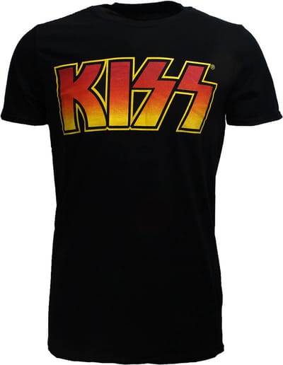 KISS Classic Logo Official Band T-Shirt - Officiële Merchandise - L