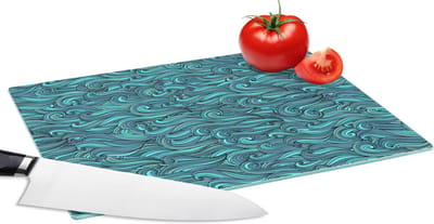 Glazen Snijplank - 28x20 - Waves - Patronen - Water - Snijplanken Glas