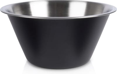 Schaal Keuken Edelstaal Zwart 22 cm, 2 l - Fruitschaal - Serveerschaal - Schaaltje