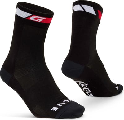 GripGrab - Classic High Cut Zomer Fietssokken 1 Paar Coolmax Wielersport Sokken Hoog - Zwart - Unisex - Maat S (38-41)