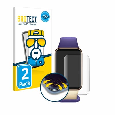 BROTECT - Screenprotector voor Honor Band 9 - Folie Beschermfolie transparant volledig dekking - 2 Stuks