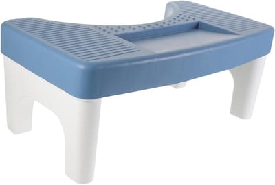 Toilet Voetenbank - Opstap Kruk - Verbeter Stoelgang - Ergonomisch Ontwerp - 40x21x17 cm - Blauw
