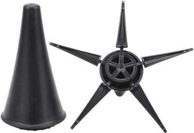 Dailygoods- Klarinetstand Opvouwbaar - Draagbare Vloerhouder - 5 Benen voor Stabiliteit - Compact en Lichtgewicht - ABS-Kunststof en Zinklegering - Muziekstandaard