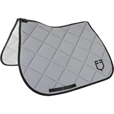 Technisch stoffen springzadeldoek met logo voor paard Equestro