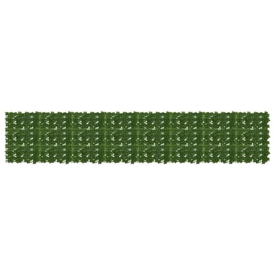 vidaXL - Balkonscherm - met - bladeren - Groen - 400 - x - 75 - cm