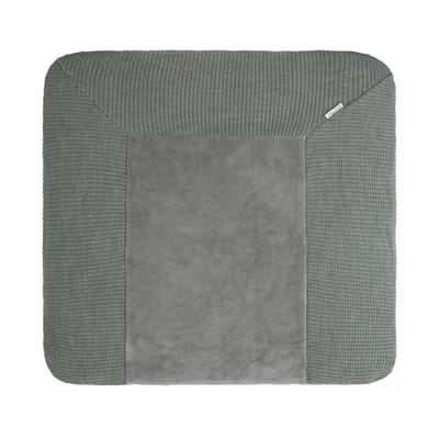 Baby's Only Gebreide baby aankleedkussenhoes - Waskussenhoes - Overtrek verzorgingskussen Hope - Urban Green - 75x85 cm