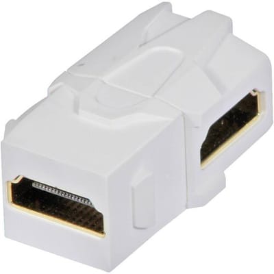 LINDY 60490 HDMI Adapter [1x HDMI-bus - 1x HDMI-bus] Wit Vergulde steekcontacten