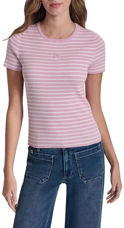 Dkny Dj6r0150 T-shirt Met Korte Mouwen Roze L Vrouw