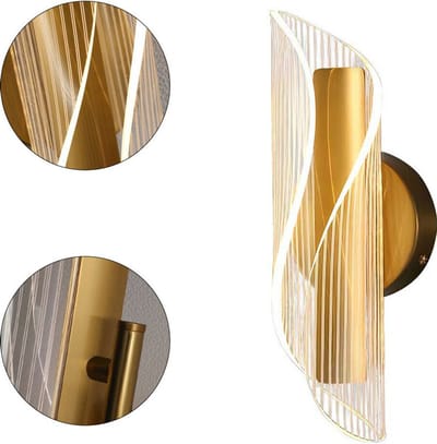 Acryl LED-wandlamp, moderne stijl, 28*8*8 cm, voor huisdecoratie.