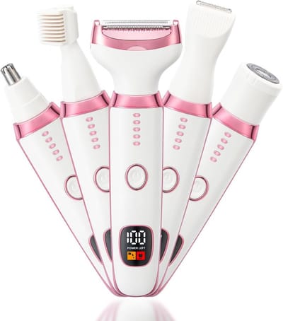 Precisietrimmer - Wenkbrauw Trimmer - Neushaartrimmer - Oortrimmer - Waterdicht - Oplaadbaar - Huid