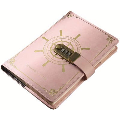 A5 Retro Wachtwoord Slot Notitieboek Met Slot Reis Reis Dagboek Notitieboek Kladblok Secretly Dagboek Hand Grootboek Kantoorartikelen