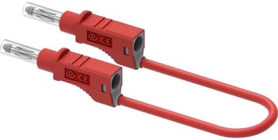 Electro PJP 2210/600V-CD1-50R Meetsnoer Bananenstekker 4 mm 50 cm Rood 1 stuk(s)