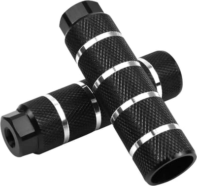 Fiets voetsteunen - Haringen pedalen - Extra passagiers - Antislip design - 110 mm - Zwart
