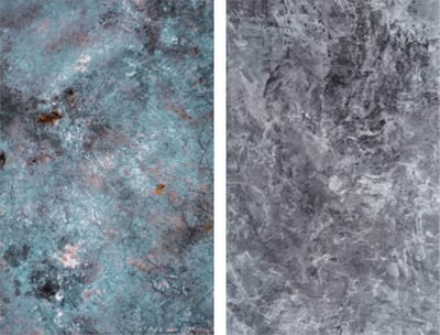 DW4Trading Dubbelzijdige Vinyl Achtergrond - Food en Product Fotografie - Backdrop - 87x57 cm - Marmer Blauw-grijs