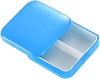 Pillendoos met 2 vakken voor reizen en bewaren van medicijnen - Compact en draagbaar
