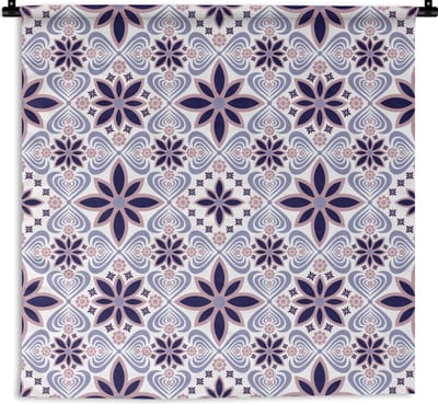 Wandkleed - Wanddoek - Bloemen - Luxe - Design - 180x180 cm - Wandtapijt