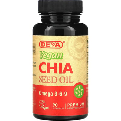 Premium Vegan Chiazaadolie, 90 Vegetarische Capsules