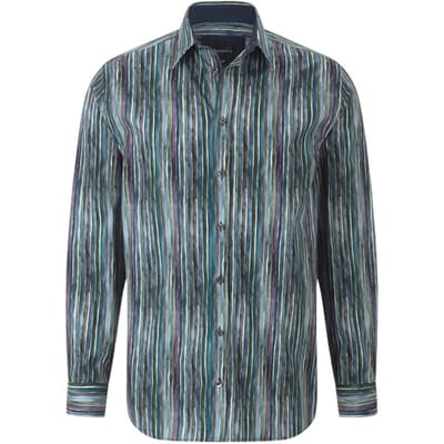 Babista herren Overhemd - 39/40 - petrol - Plus Size