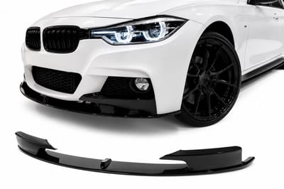 Frontlip Spoiler Geschikt voor BMW 3-Serie F30 F31 M-Pakket – Hoogglans Zwart – ABS Kunststof