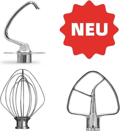 Voor KitchenAid 5KSM5th3PsSS Keukenmachines Accessoire-set gemaakt van roestvrij staal, volledig gemaakt van roestvrij staal en vaatwasser-veilige