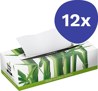 TheÂ CheekyÂ PandaÂ Box Luxe Tissues Bamboe (12x80)