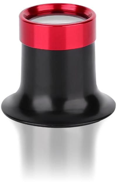 Dailygoods- Vergrootglas 10x vergroting - Aluminiumlegering - Horlogemaker Loep - Juweliers Gereedschap - Lichtgewicht - Vervormingsvrije vergroting