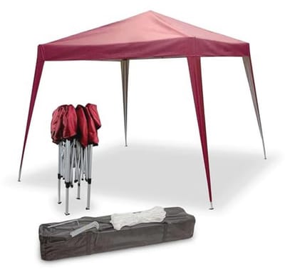 Vouwpaviljoen 3 x 3 m partytent pop-up tent tuinfeest bordeaux
