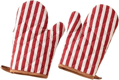 Daity 1 paar - Ovenwanten - verbrandingsbestendige katoenen magnetronhandschoenen - set bakkeukenhandschoenen