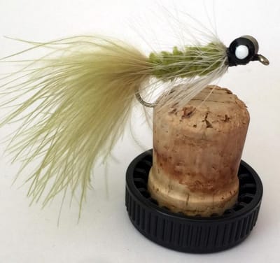 Vliegen Vissen - Hond Nobbler - Forel Vangen - Palmered Patroon - 8 Stuks - Groen