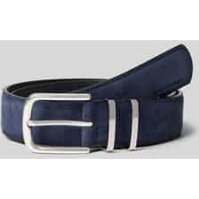 Tom Tailor - TTMILLIE leren riem met afgeronde gesp - Maat 75 - navy uni