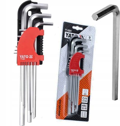 Yato Lange Inbussleutelset Inbus 1,5-10mm, 9 Delig