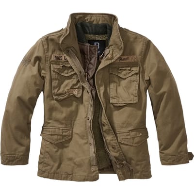 Brandit Kids Giant Jacke Jas olijf 122/128 - Katoen - Basics