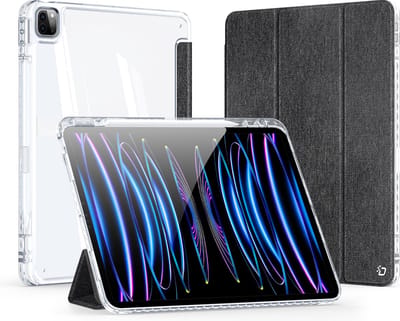 Dux Ducis - Tablet hoes geschikt voor Apple iPad Pro 12.9 (2025/2024) - Unid Tri-fold Case - Met Pencilhouder en Auto/Wake Functie - Zwart