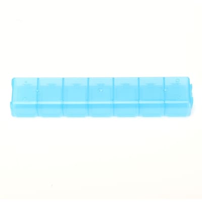 Boîte de Rangement Divisée Palette d'Aquarelle 7 Godets Bijoux Voyage Reconditionnement Récipient en Plastique Blanc