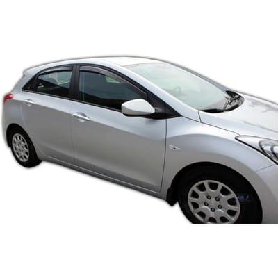 Déflecteurs d'air - J&J AUTOMOTIVE - Hyundai I30 2012-2017 - Fumé - Acrylique renforcé - Installation facile