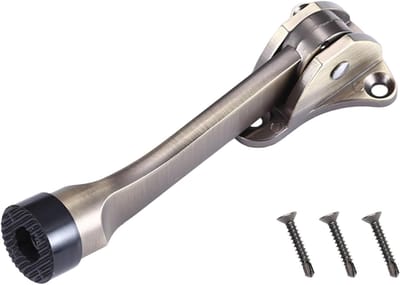 Deurstopper - Vloerhouder - Deuren Open Houden - Zink Legering - 12x4x3 cm - Brons