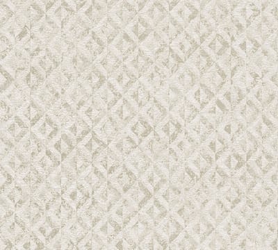 ABSTRACT BEHANG | Ruitjes - Wit Goud - A.S. Création Jade 2