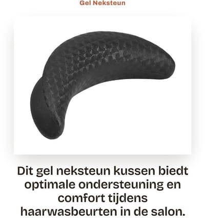 Dailygoods- Neksteun Hoogwaardig PVC - Neksteun Kussen - Neksteun Grijper - Salon Gebruik - Duurzaam - Eenvoudig Schoon te Maken - Kapsalon Neksteun