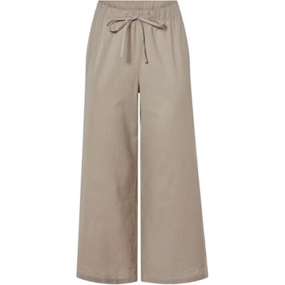 ESMARA Linnen dames broek - Plus size (Taupe, 56)