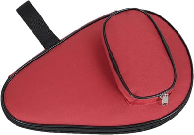 Tafeltennisracket tas - Opbergkoffer Batje - Sportieve uitrusting - Waterdichte bescherming - 30 x 19 cm - Rood